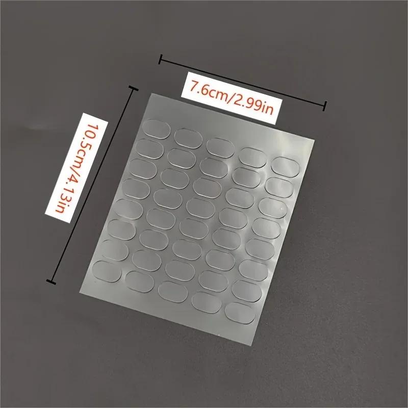 200 stuks Transparante Dubbelzijdige Tape Pads - Niet-Markering, Antislip Lijm voor Doe-het-zelf Projecten & Modelauto Decoratie Dubbel