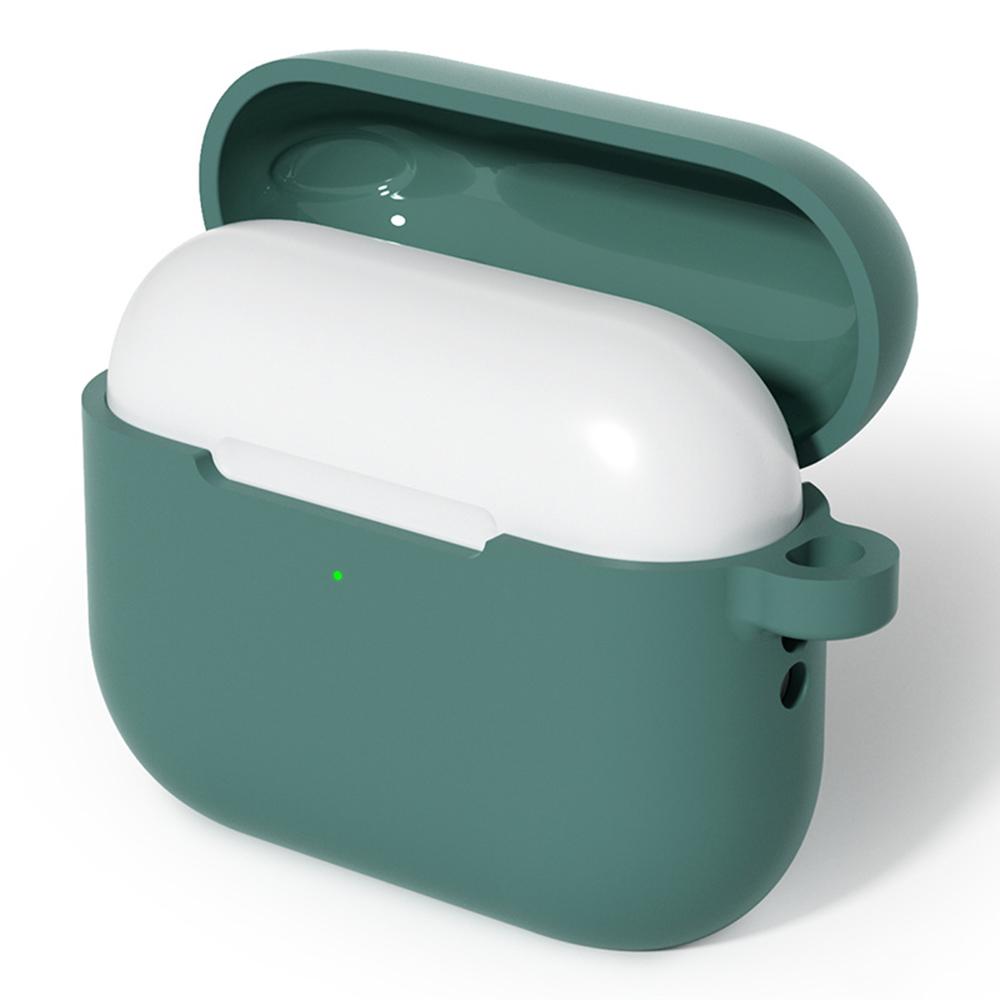 For AirPods Pro 3 Silicone Case Soft Wireless Earbud Organizer Cover with Carabiner