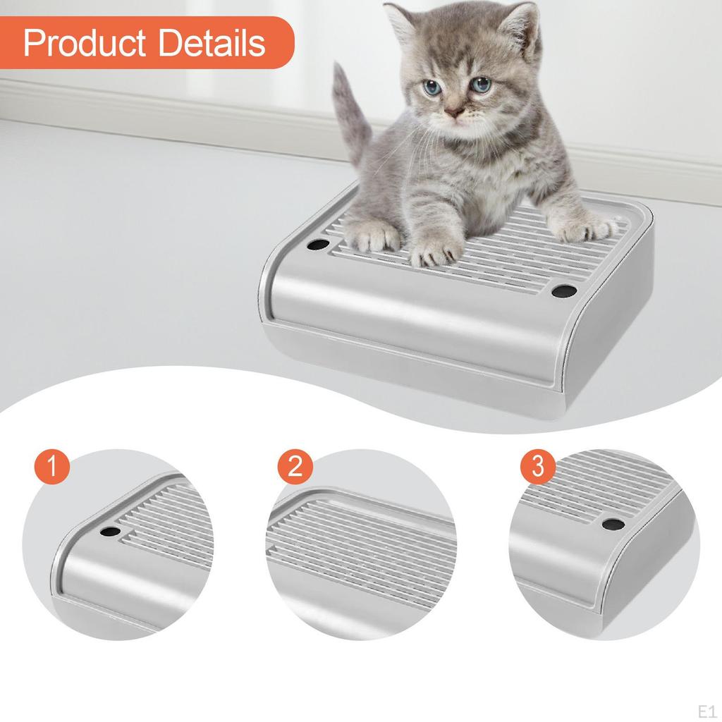 Cat Ramp for Litter Box Step Litters Catcher Footboard Keep Room Tidy Accessory Easy Cleaning Small