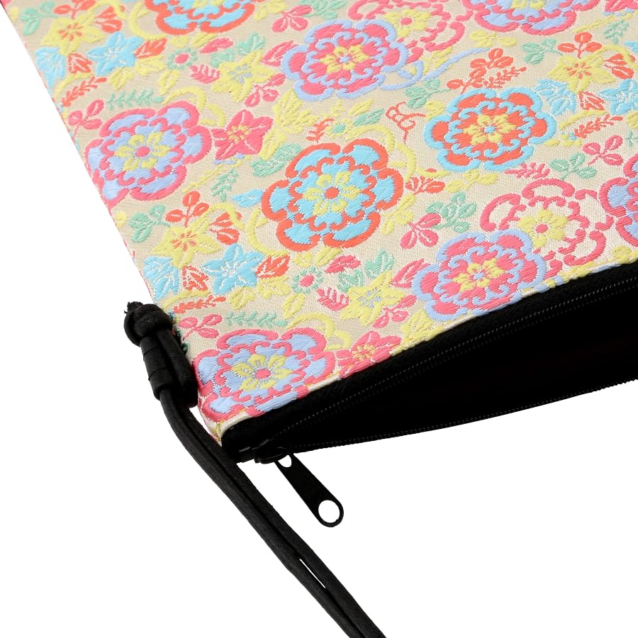 Nishijin Brocade Shoulder Bag Lemon Saika [Senshishuin] Pochette/Sacoche/Goshuincho (Lined) (Large)