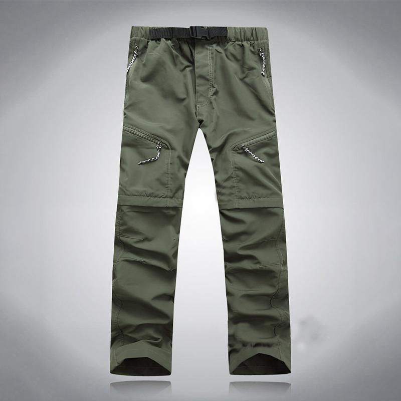 Men Quick Dry Outdoor Pants Removable Summer Breathable Pant