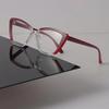 Minimalist Trendy Transparent Glasses Retro Cat Eye Frame Eyeglass Women Men Retro Clear Lens Frame Glasses Oculos