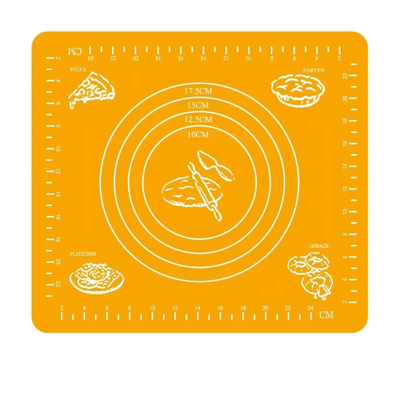 Non-Stick Thickening Rolling Dough Liner Pad, Pastry Cake Bakeware, Paste Flour Table Sheet, Silicone Kitchen Tools