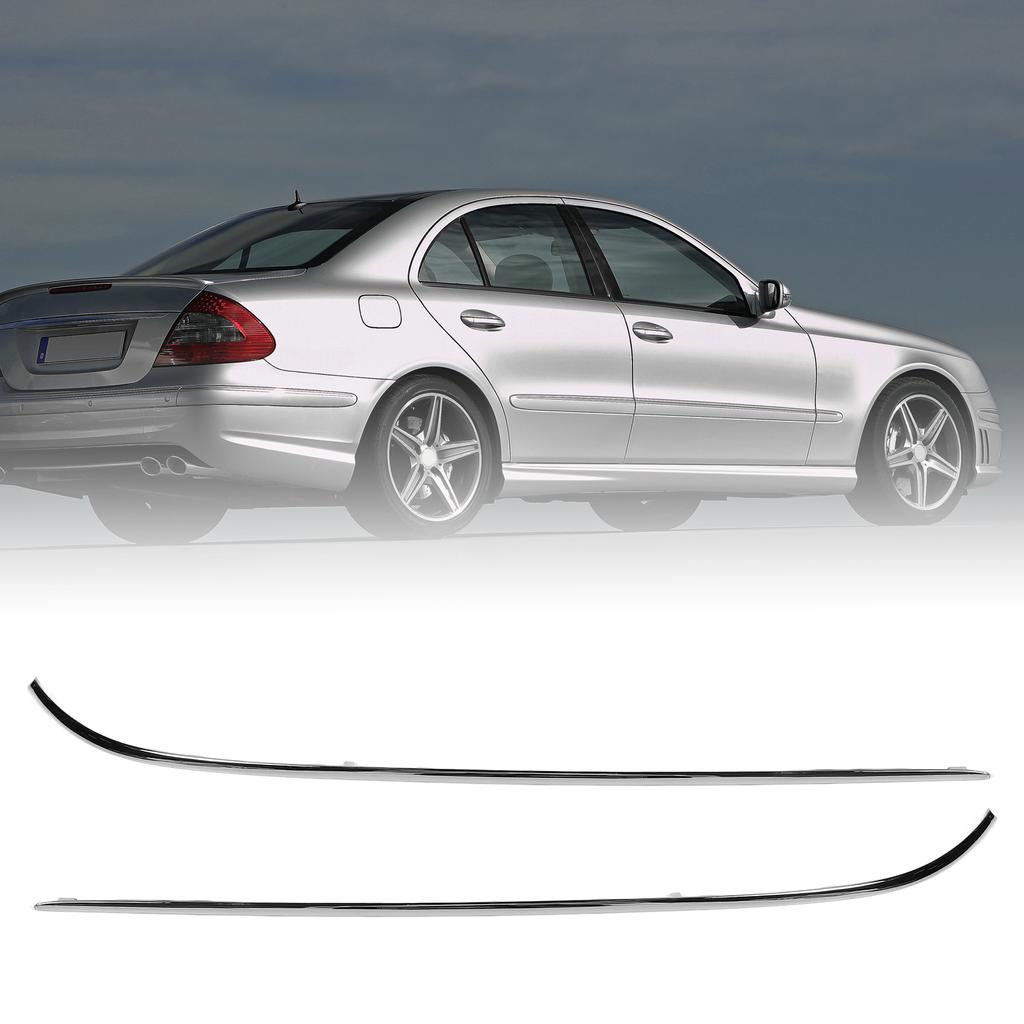 Rear Bumper Chrome Trim Sturdy Construction Rear Bumper Side Molding Strip Replacement for Benz E‑Cl