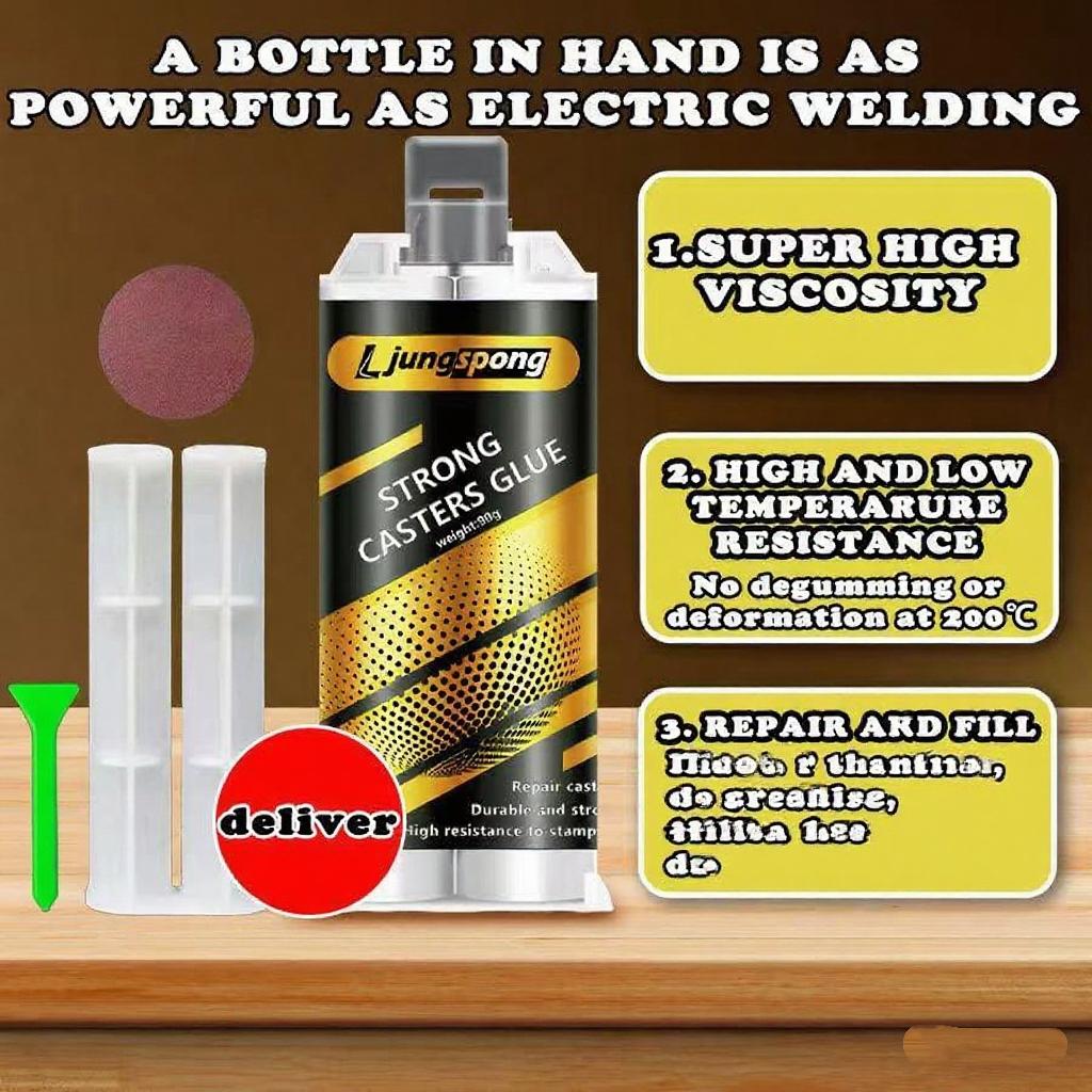90g High Temperature Metal Repair GlueAB Glue Strong Cold Welding Glue Magic Plastic Repair Casting Adhesive Agent Weld Tools
