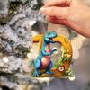 Colorful Acrylic Alphabet Letters Car Hanging Ornament For Christmas Home Decoration