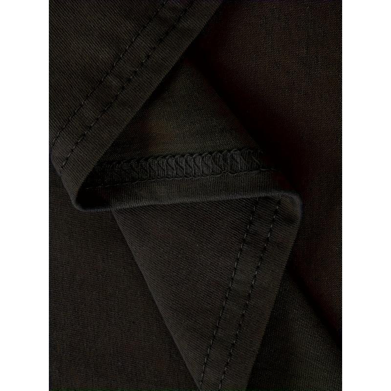 Damen Schwarz T-Shirt Rosa Rose Aufdruck Lässig Kurzarm Rundhals Maschinenwaschbar Sommer Trainings Freizeit Oberteil