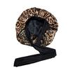 Double Layer Satin Sleeping Cap Solid Color Women Braids Long Curly Hair Night Sleep Cap Large Round Silk Hair Bonnet with Tie Band