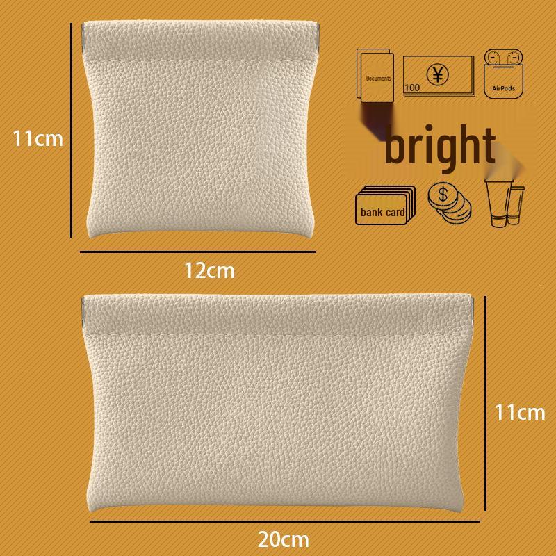 Lychee Pattern Shrapnel Storage Bag: Large Makeup Bag, Glasses Pouch, Inner Clutch, Lipstick & Coin Purse Set.