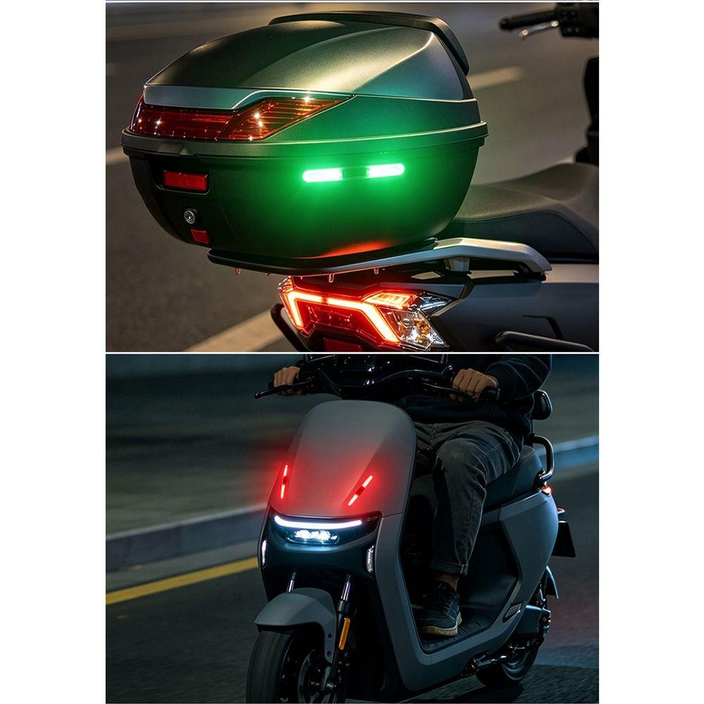 Colorful Dynamic Car Anti-collision Warning Light Waterproof Door Handle Protector Motorcycle Use