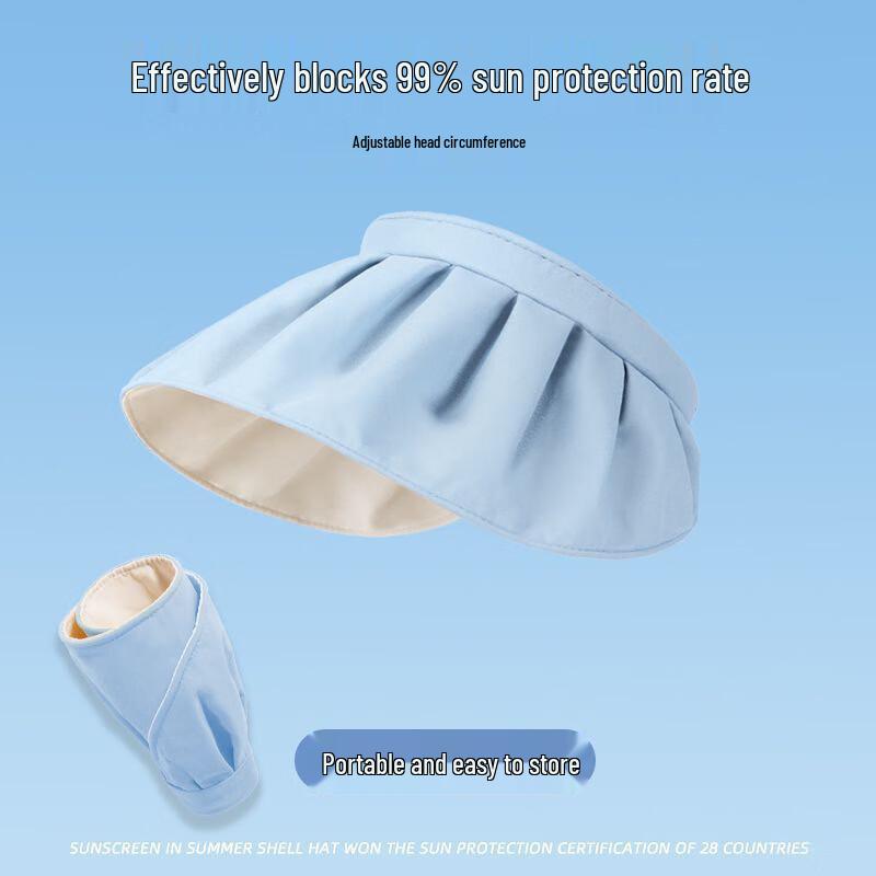 Женская солнцезащитная шляпа-козырек Luyouyou с возможностью сворачивания