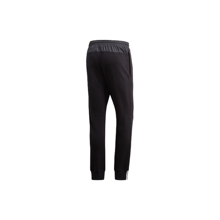 Adidas Originals Trefoil Vocal Pants Logo Print Spliced Joggers Men Bottoms Black FP7708