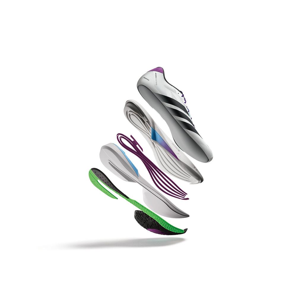 adidas Adizero Boston 13 'Core White Core Black Lime Burst'
