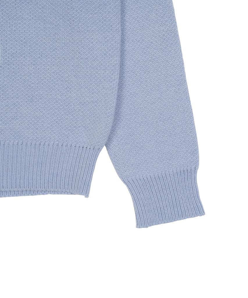 THE COLDEST MOMENT Tcm Typing Logo Knit (Sky Blue)