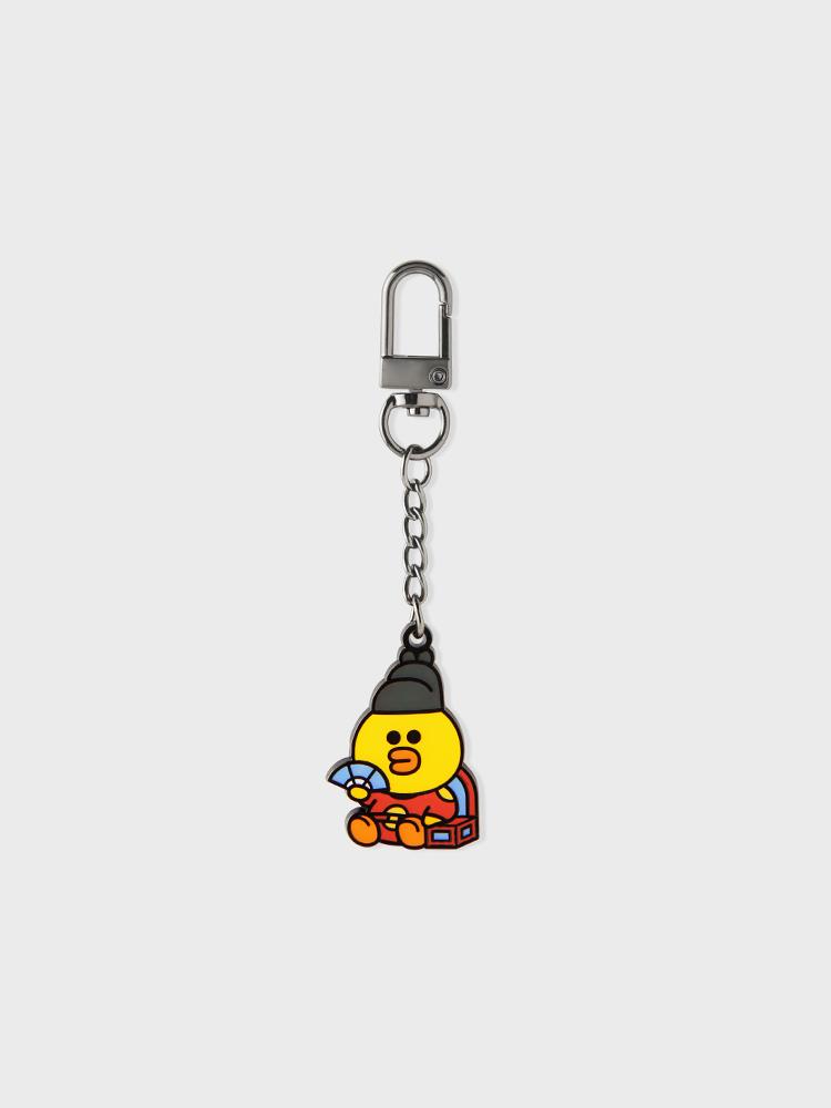 LINE FRIENDS Sally Tourist Metal Keyring | Official Collectible Charm