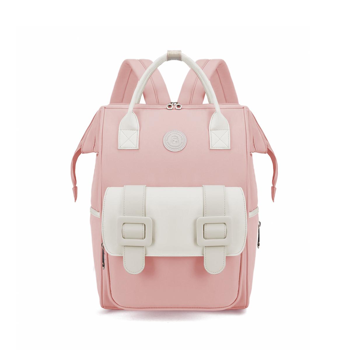 Parent-Child Mommy Bag, Mother and Baby Walking Bag, Lightweight Satchel New Backpack, Mother-In-Law Bag, Travel Bag, Boarding Student Class розовый