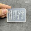 3D Carving Nail Art Template High Transparent Silicone Template New Nailart Mold  for Salon Use