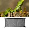 Reptile Mesh Hammock Rectangle   Hanging Reptile Breathable Net Hammock Bed with Suction Cups for   Snake
