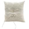 Lacets Blancs Anneaux de Mariage Oreiller Alliance Anneaux de Mariage Porteurs d'Anneaux Oreillers Décoration Cérémonie de Mariage