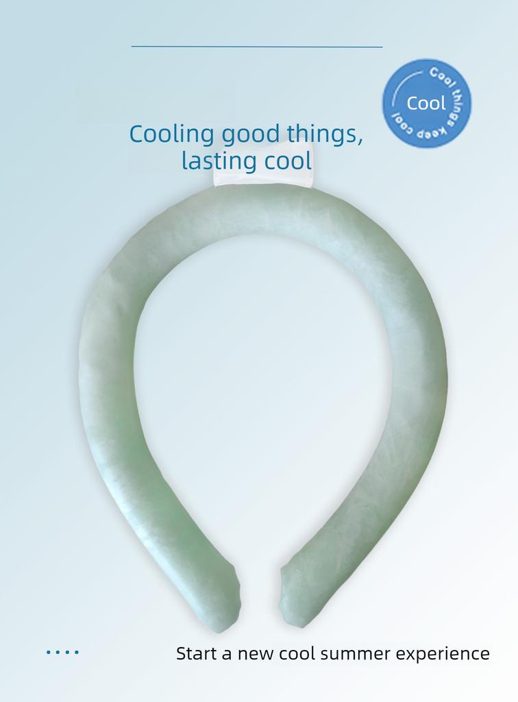 Outdoor sports cooling ring summer heatstroke prevention neck hanging cold collar portable cooling neck ring for office travel