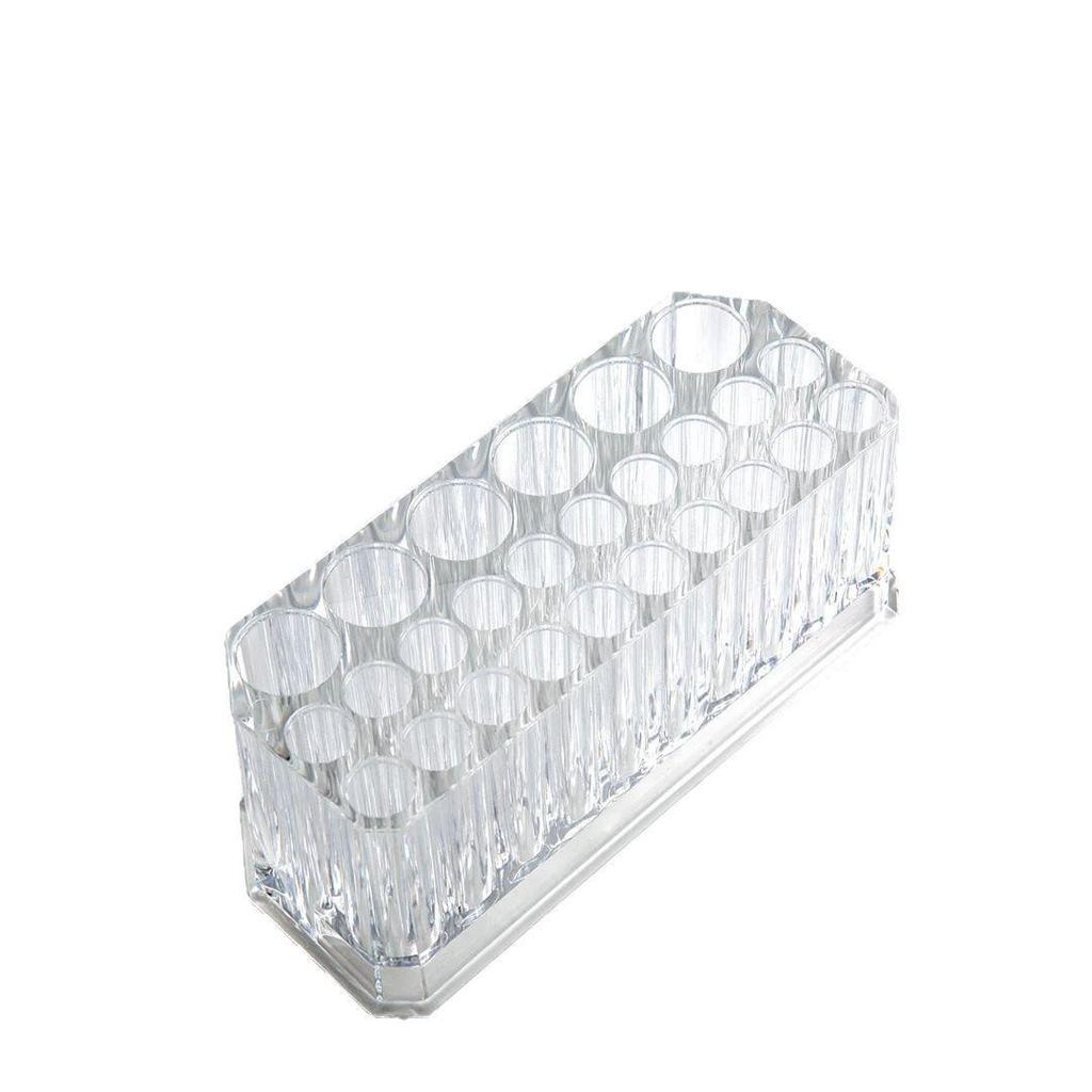 Nail Art Brush Holder with 26 Slots - Transparent Acrylic Storage Organizer