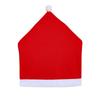 Christmas Chair Hat Restaurant Hotel Decorates Chair Covers Solid Color Wedding Conference Red Velvet Chair Covers Christmas Chair Covers