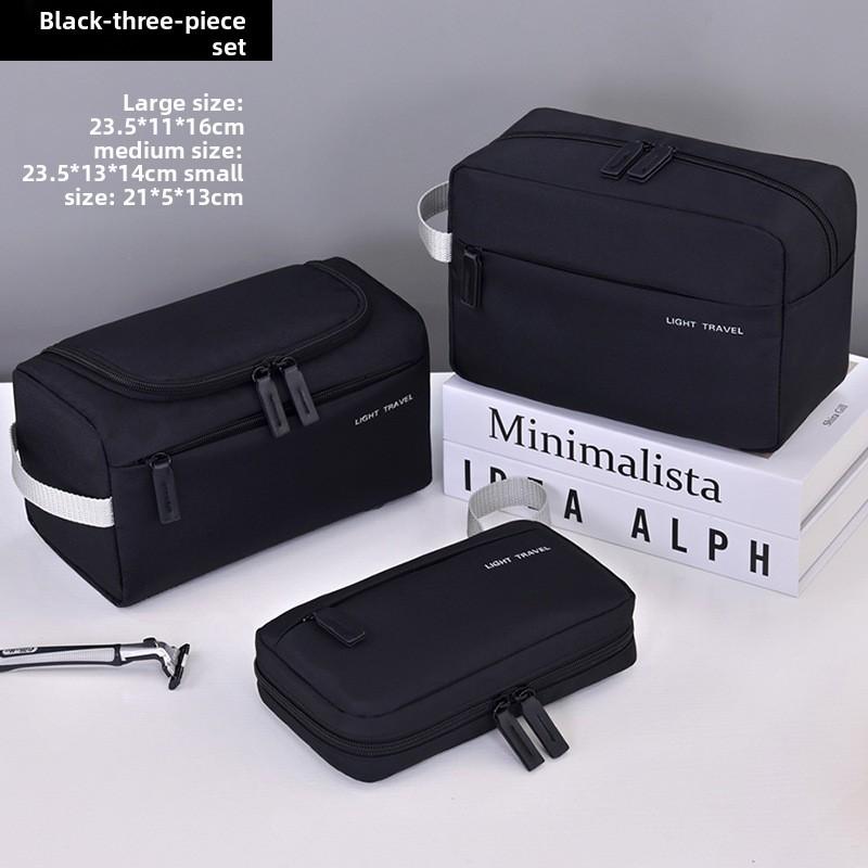 Business Travel Toiletry Bag With Oxford Cloth Material For Portable Organizing On Commutes