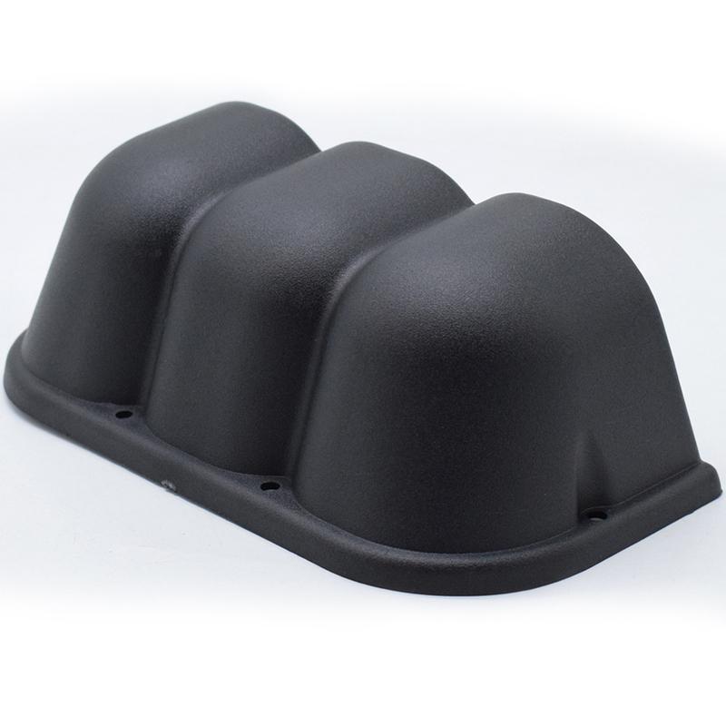 Supporto per Pod Triplo Universale 52mm 2" a 3 Fori per Cruscotto Auto, Portastrumenti, Tazza Strumenti, Plastica ABS Nera, Accessori Auto
