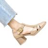 Square-toe High-heeled Shoes, New Style Thick Heel, Open-toe Strap Sandals for Women