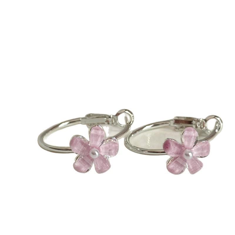Women's Versatile Light Luxury Flower Earrings