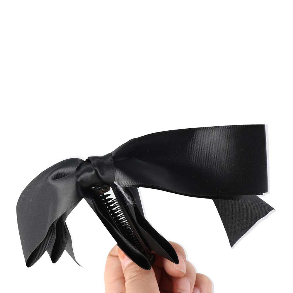 Women Hair Accessories Ribbon Colth Bow Headwear Korean Style Hair Clip Girls Hairpin Banana Clip