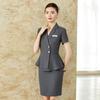Women's Elegant Summer Suit Set - Formal Office & Hotel Wear, Professional Jewelry Store Attire