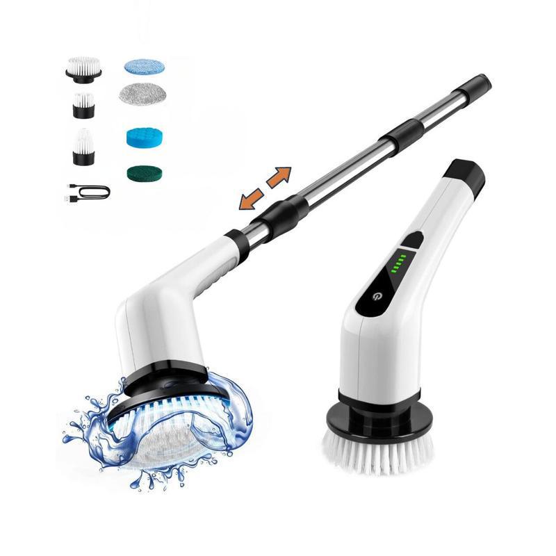 Dual-Use Electric Cleaning Brush for Kitchen & Bathroom