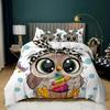 Owl Duvet Cover Twin King Queen Size Cartoon Owl Comforter Cover Bird Animal Bedding Set Boys Quilt Cover Polyester Quilt New