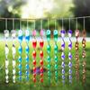 10Pack Rotating Bird Deterrents Spirals Reflective Wind Chime Garden Decors Visual Scare Tool for Patios Backyard Use