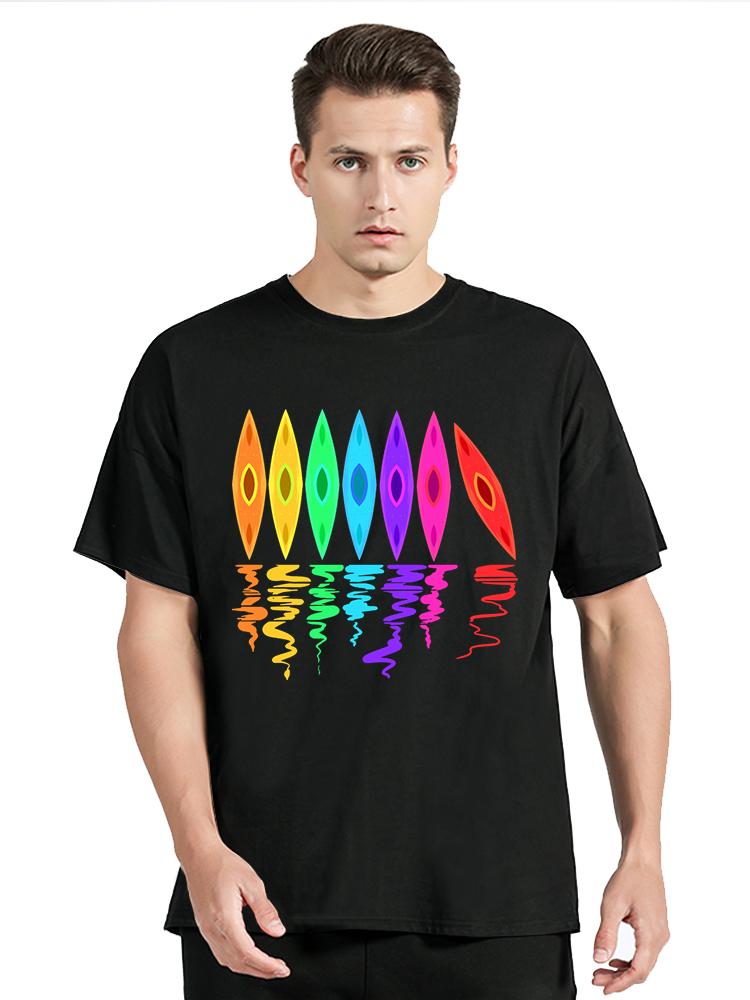 River Kayaking Gift Kayak Boating Team Vintage Color TShirt For Unisex Summer New Cotton Tops Tees Oversized Fitness Clothes