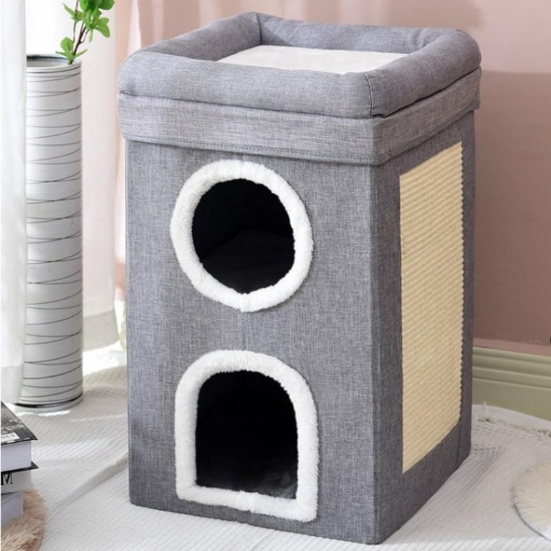 Multi-cat Hiding House Tent House Apartment 3-Tier Cat House 200ml, 1 Pcs