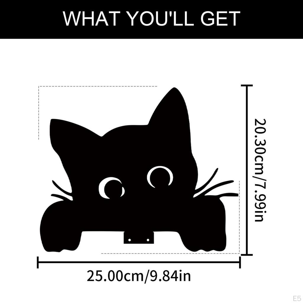 Cat Door Topper Home Decor Wall Mounted Cute Over The Door/Window Lover Gift Frame