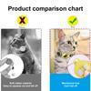 Yousheng Pet Collar Reflective Adjustable Strap with Little Bell Cat Pattern Button Safety Nylon Pet Dog Collar for Airtag Tracker