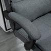 Ergonomic Office Chair with Adjustable Height, Armrests and Footrest, 66x70x115-123 cm, Grey