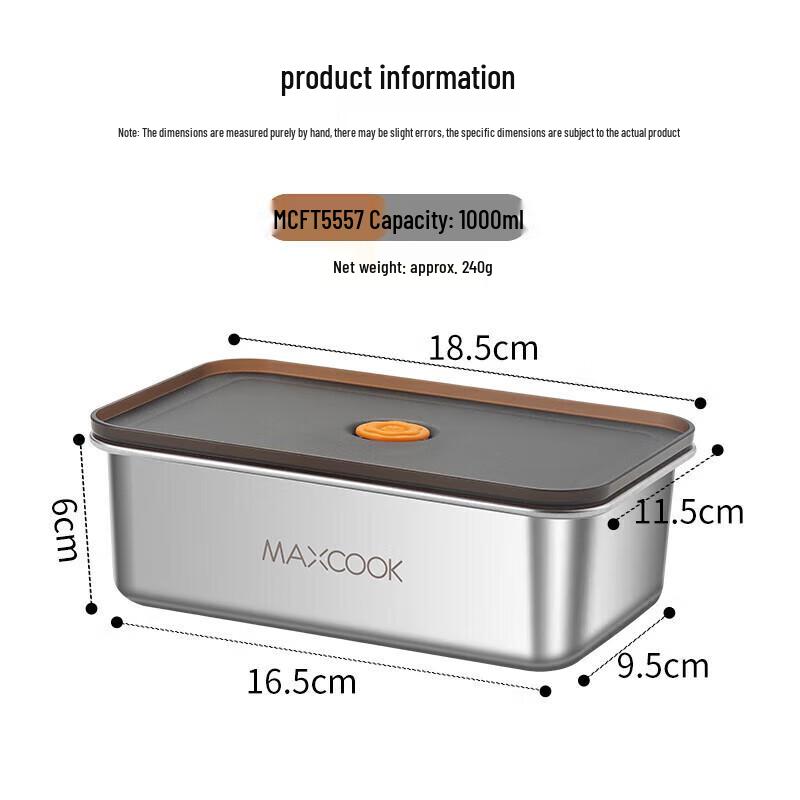 Mei Chu 304 Stainless Steel Food Storage Container