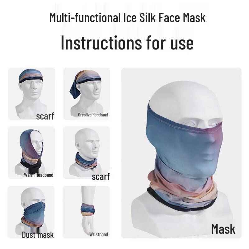 Unisex Ice Silk UV Protection Neck Gaiter for Cycling