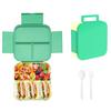 Flip-top Portable Children's Student Compartment Sealed Fruit Box For Work, Microwave-heated Lunch Box
