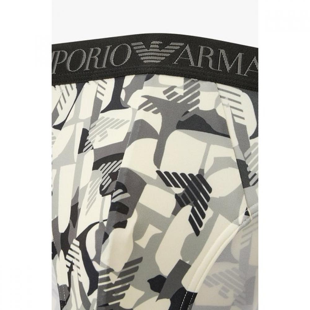 Emporio Armani Men S Geometric Pattern Banded Brief 0816311035