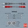 Hosa 6m Mono Phone Plug x 2 to RCA x 2 Audio Cable CPR-206