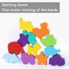 Color Shape 3D Puzzle Baby Toys Montessori Animal Matching Stacking Cognition Early Education Sensory Games Toddlers Wooden Toys