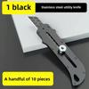Heavy-Duty Stainless Steel Utility Knife - Large Industrial Grade Box Cutter