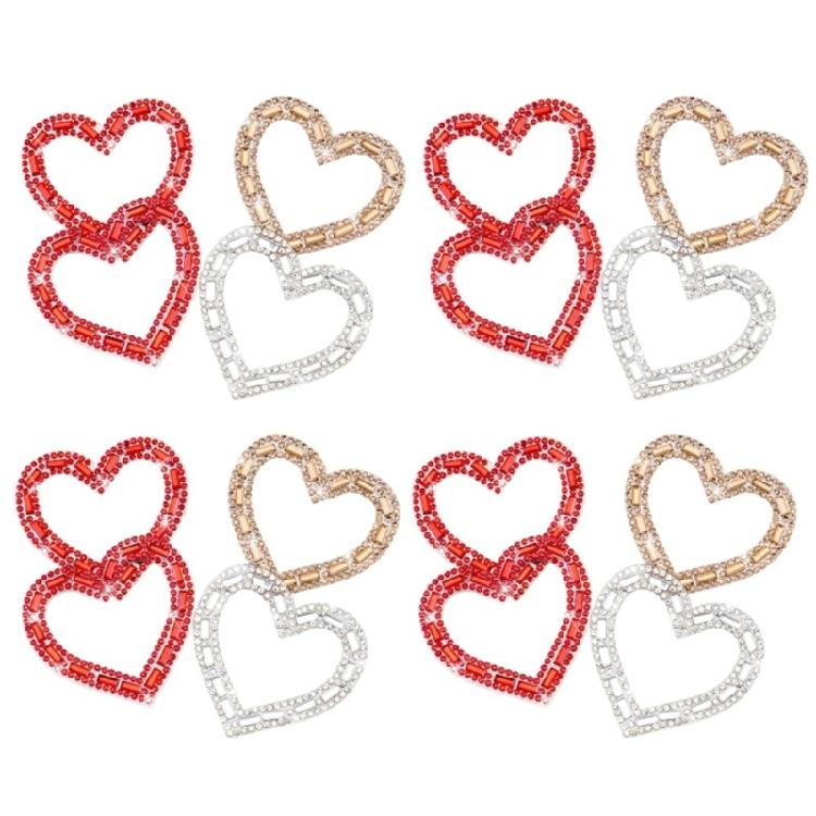 Blingbling Heart Patches Sew On Bannner Repair For Clothing Applique Patches Sequined Patches Sew On Craft