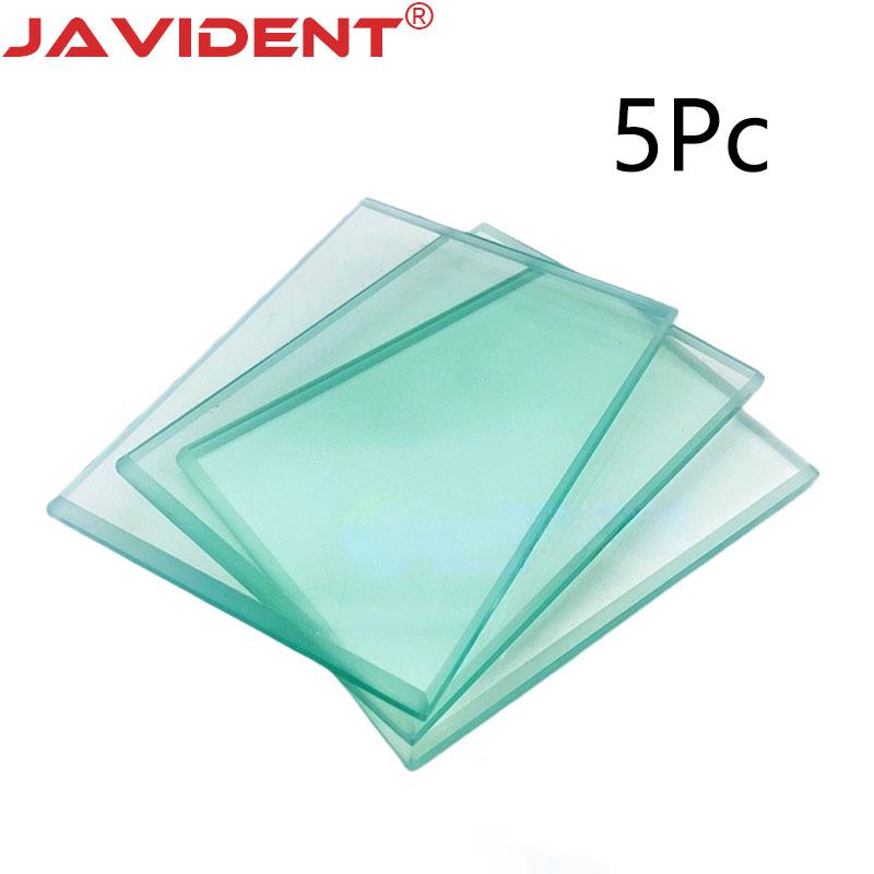 5Pc Dental Glass Mixing Board Smooth Surface, Beveled Edges, Heat-resistant Laboratory Mixing Glass Plate Dental Consumables
