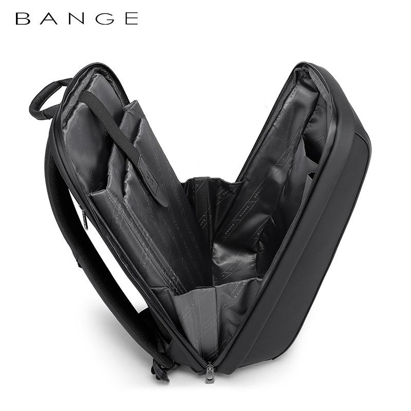 BANGE Men's Large-Capacity Laptop Backpack – Casual Business & Student Use